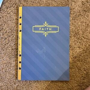 Blue and Yellow Faith Notebook